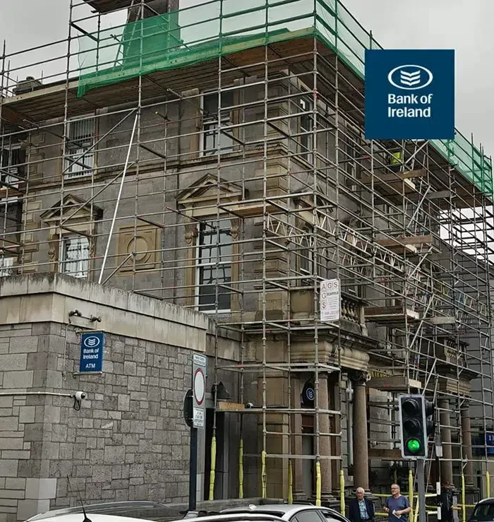 Bank of Ireland branch — roof repairs